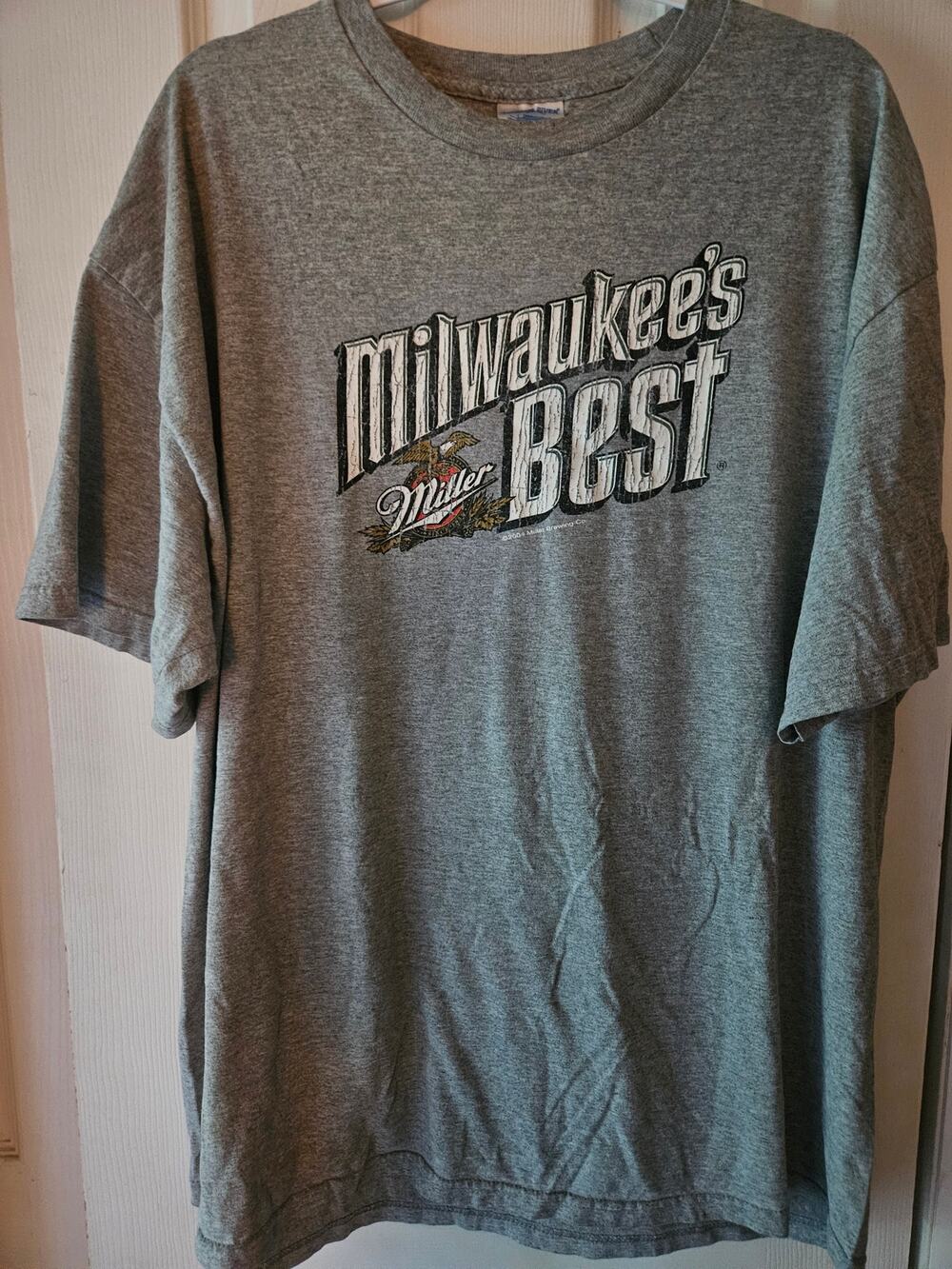 Vintage 2004 Milwaukee’s Best Beer T Shirt Mens 2XL Tennessee River Miller Y2K